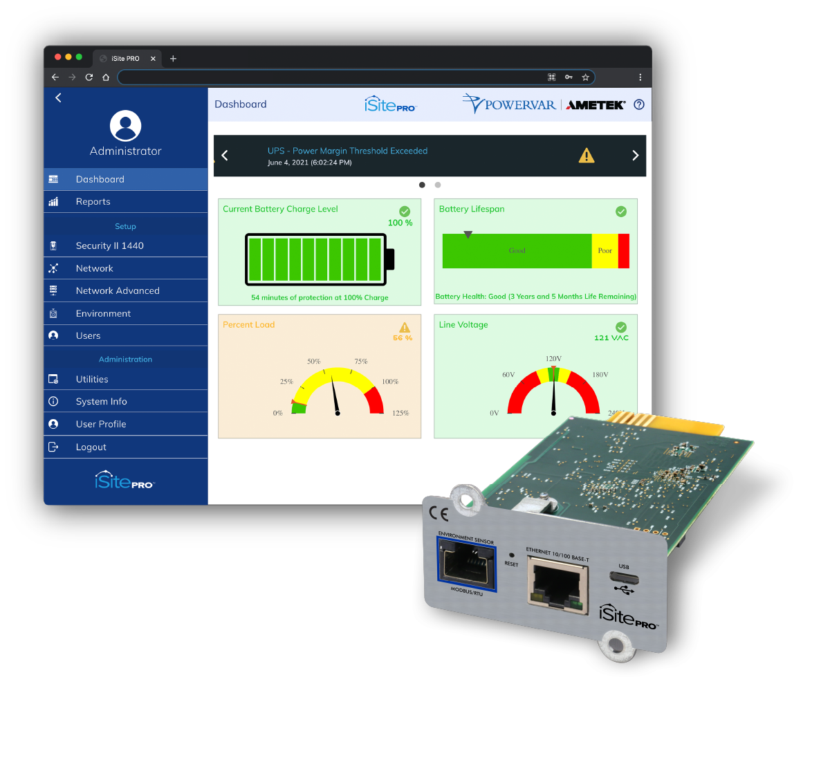 AMETEK Powervar Announces Enhanced Network Management Card for Secure