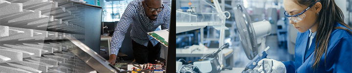 Working at AMETEK manufacturing facility