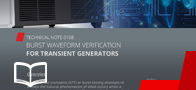Burst Waveform Verification for Transient Generators
