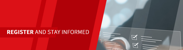 Register for software updates.