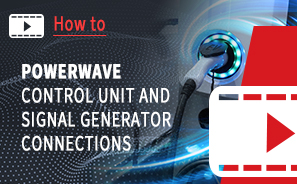 PowerWave Control Unit and Signal Generator Connections