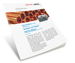 Analysis of Copper Using the SPECTROMAXx Metal Analyzer