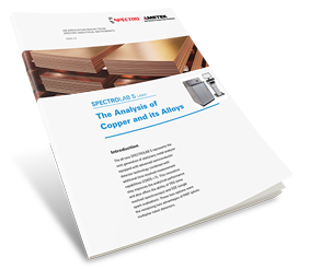Analysis of Copper and Its Alloys Using the SPECTROLAB S