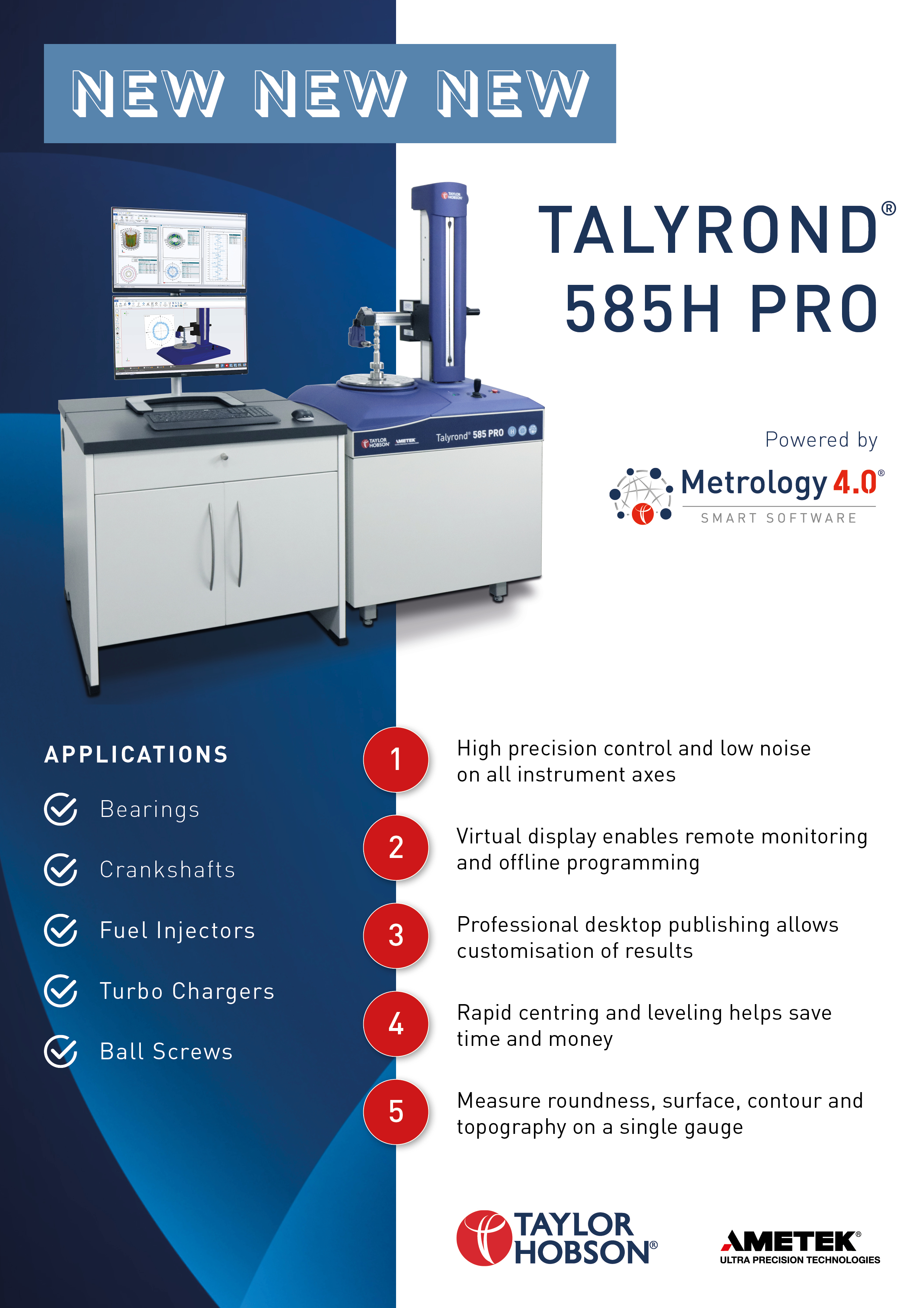 Talyrond® 585H PRO Roundness Tester Infographic