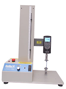 LTCM test stand with DFS force gauge
