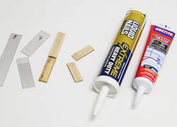 Lap shear joint adhesive tensile test