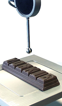 Grips and fixtures for confectionary and snacks testing