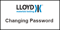 How do I change the password on my Lloyd Instruments Plus Series test machine