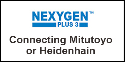 How do I connect my Mitutoyo or Heidenhain input device to NEXYGENPlus
